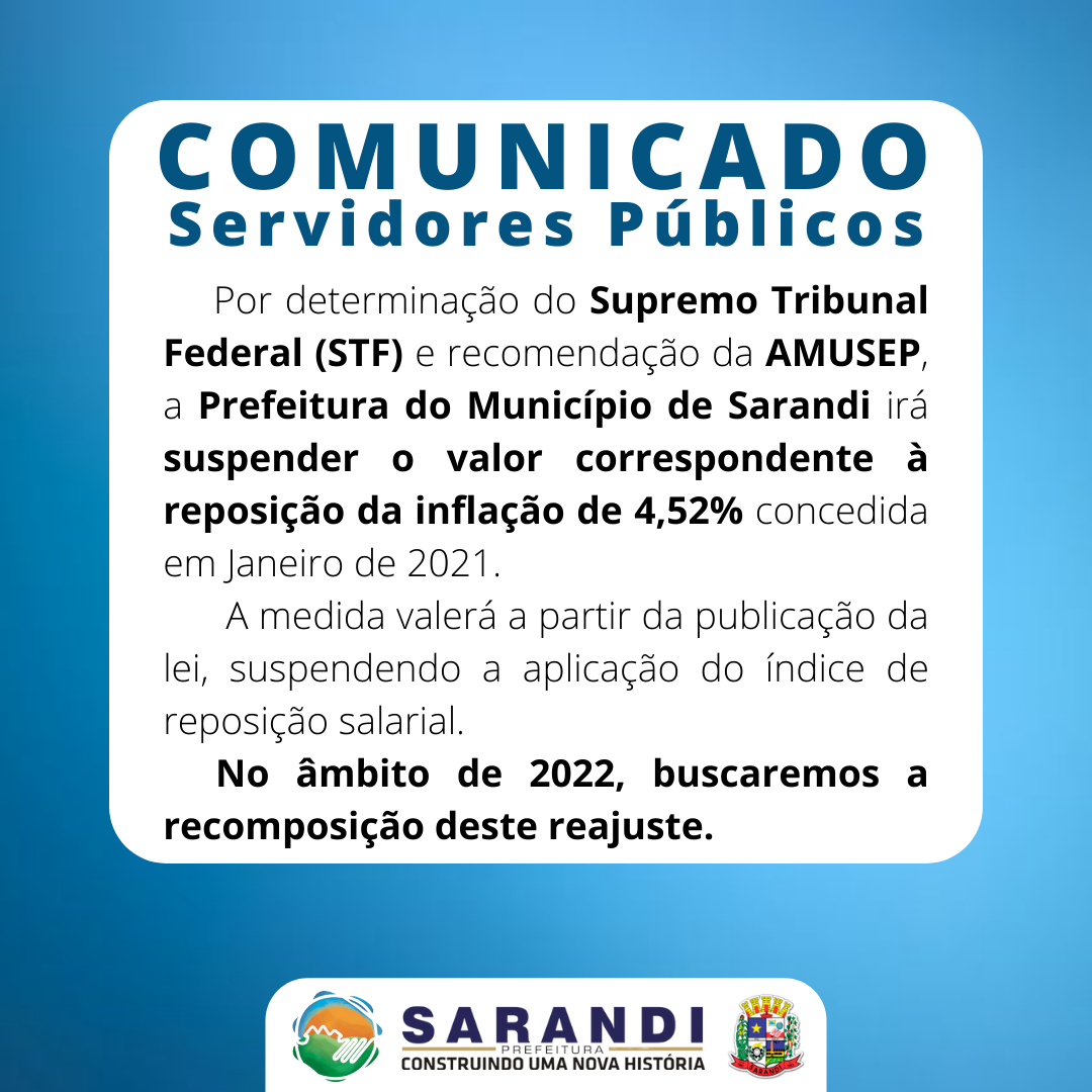 Comunicado Servidores Públicos